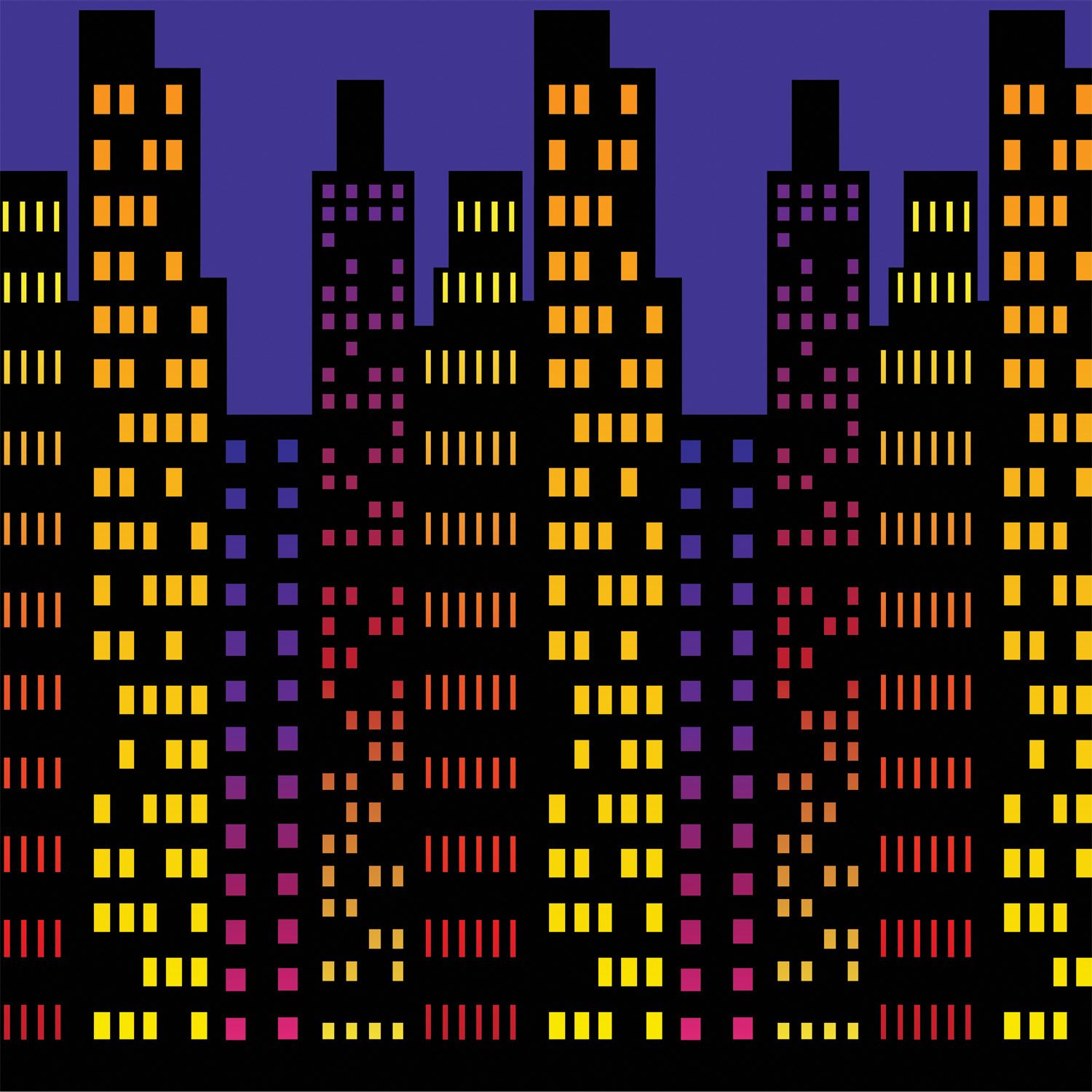 Cityscape Backdrop by Beistle from Instaballoons