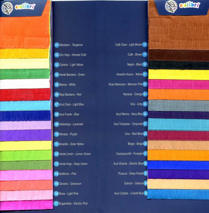 78" Crepe Paper/Papel Crepe - 10ct - Colibri