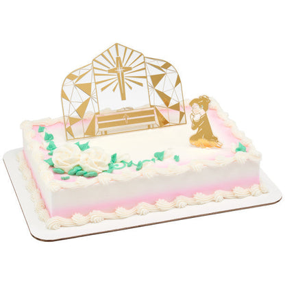 Communion Girl Altar Cake Kit by DecoPac from Instaballoons
