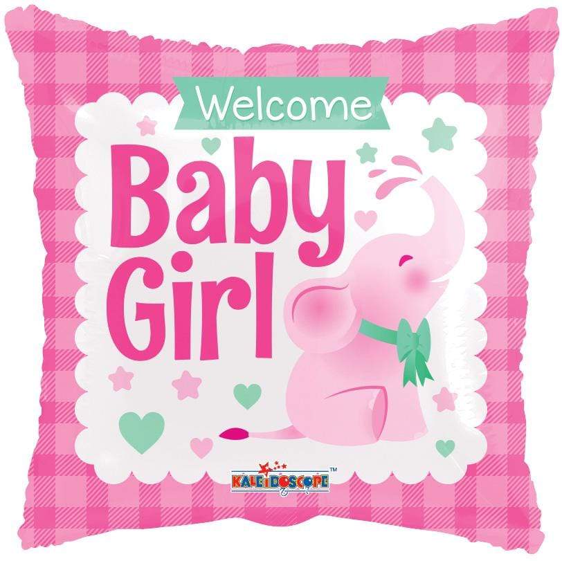 Convergram Baby Girl Little Elephant 18″ Gellibean Balloon