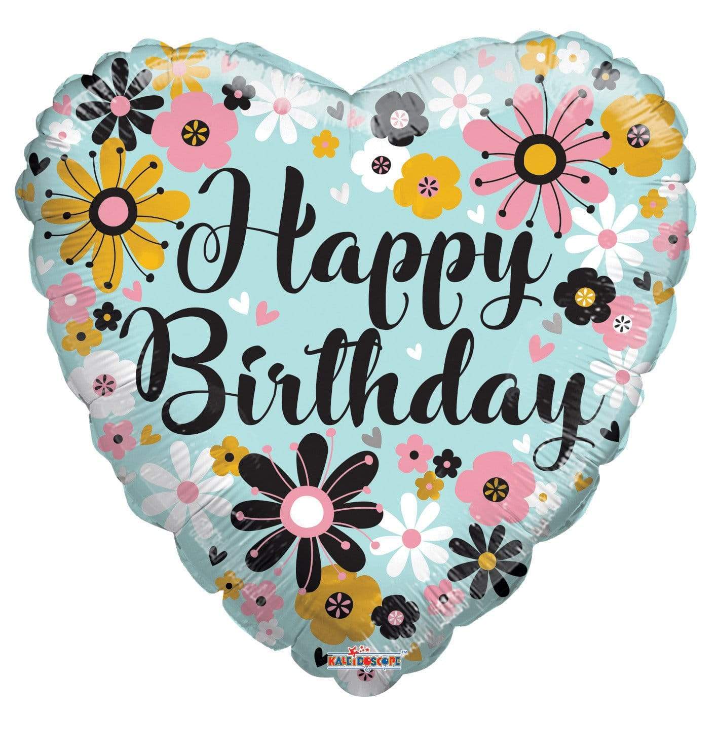 Convergram Birthday Flowers 18″ Balloon