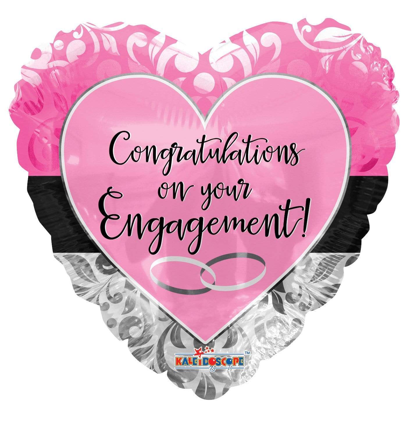 Convergram Engagement Pink Heart 18″ Balloon