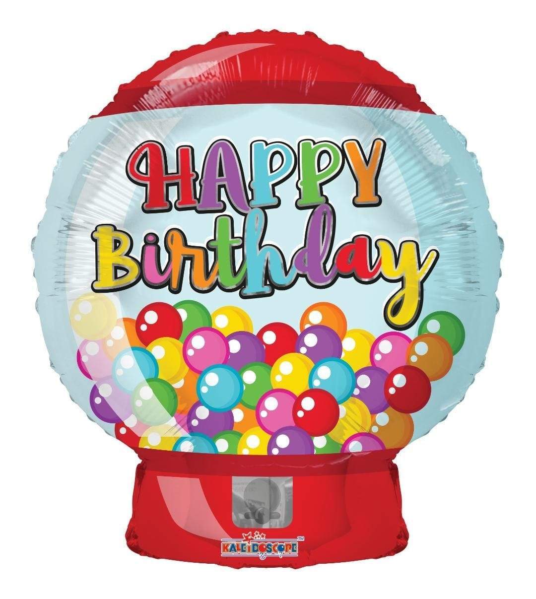 Convergram Happy Birthday Bubble Gum Machine 18″ Balloon
