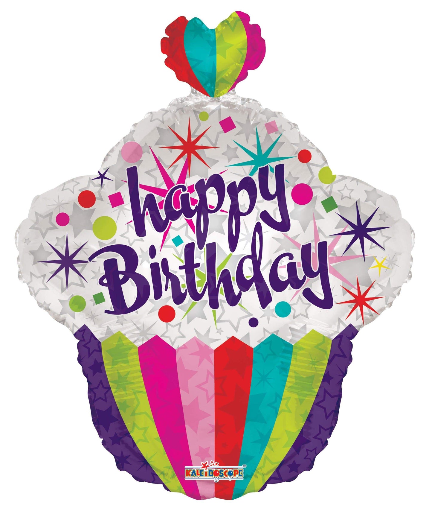 Convergram Happy Birthday Cupcake 18″ Balloon