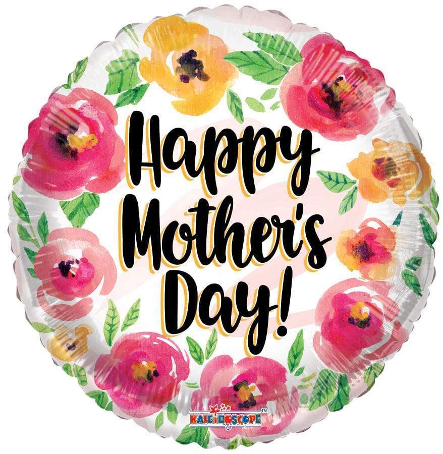Convergram Happy Mother's Day Watercolor Roses 18″ Balloon
