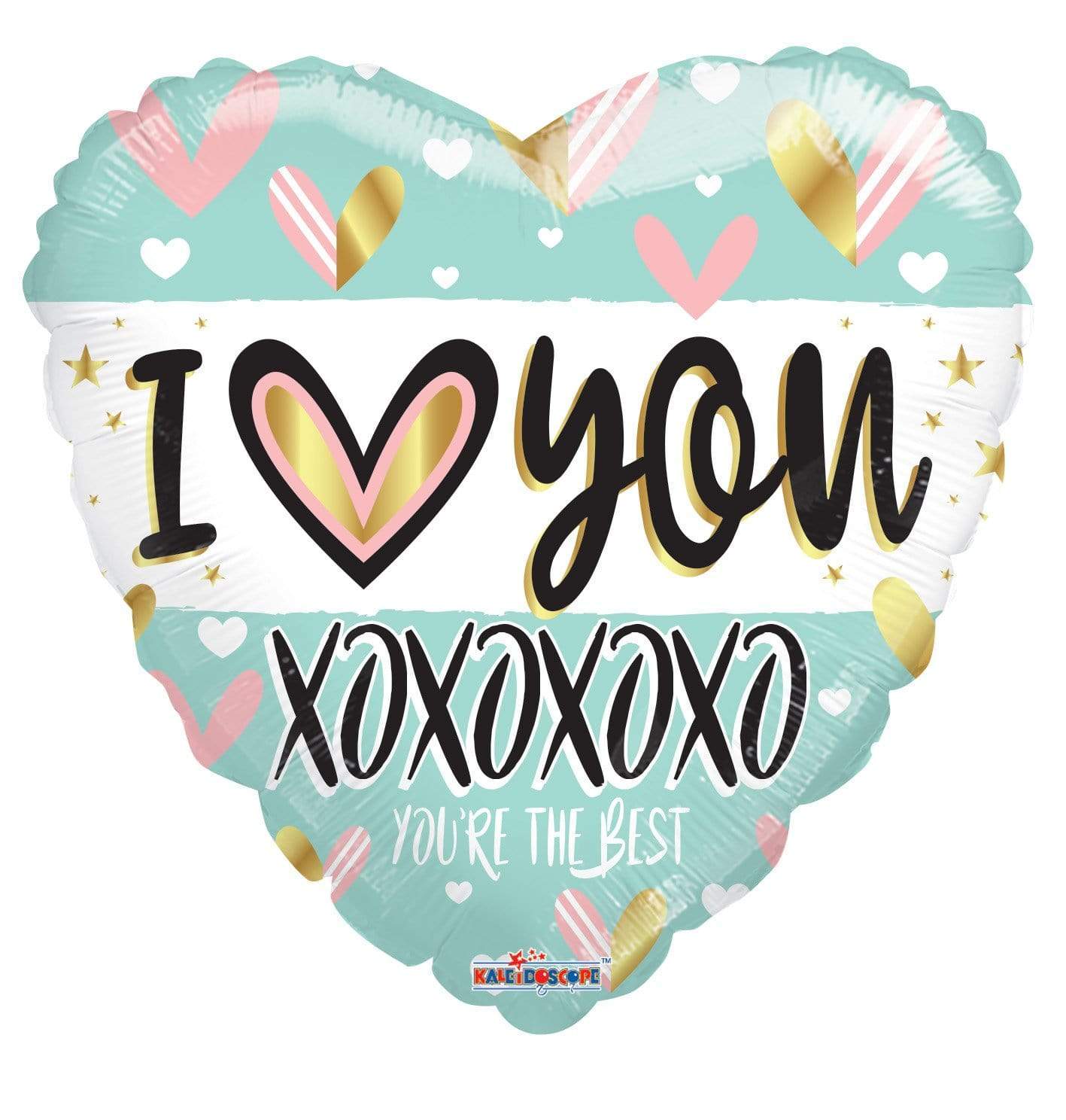 Convergram I ❤ You Turquoise 18″ Balloon