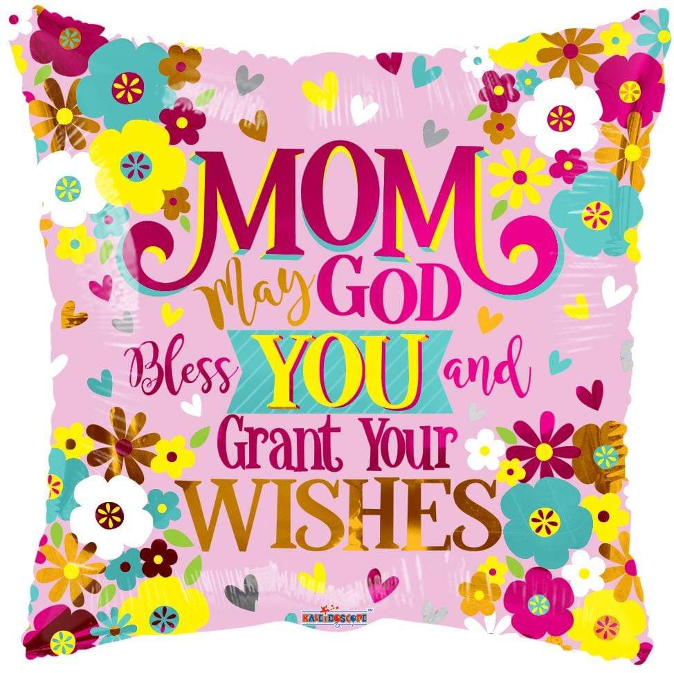 Convergram Mom God Bless You 18″ Balloon