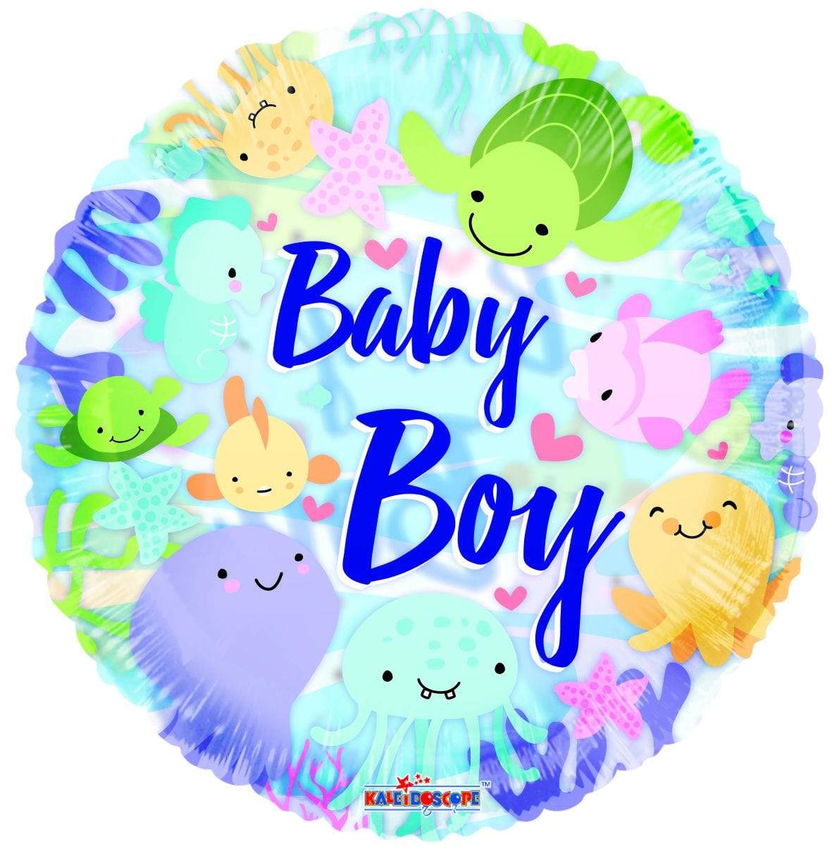 Convergram Mylar & Foil Baby Boy Under the Sea 18″ Balloon