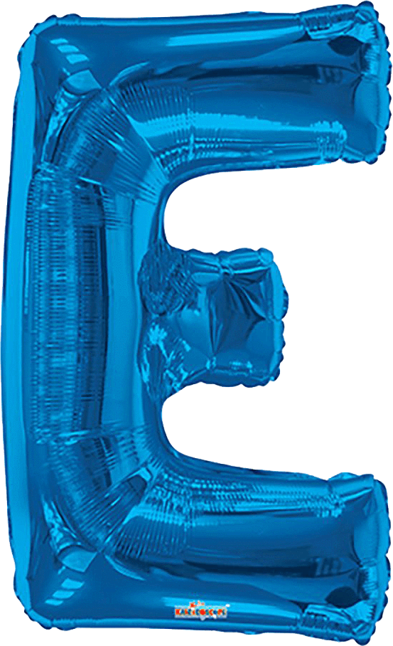 Convergram Mylar & Foil Blue Letter E 34″ Balloon