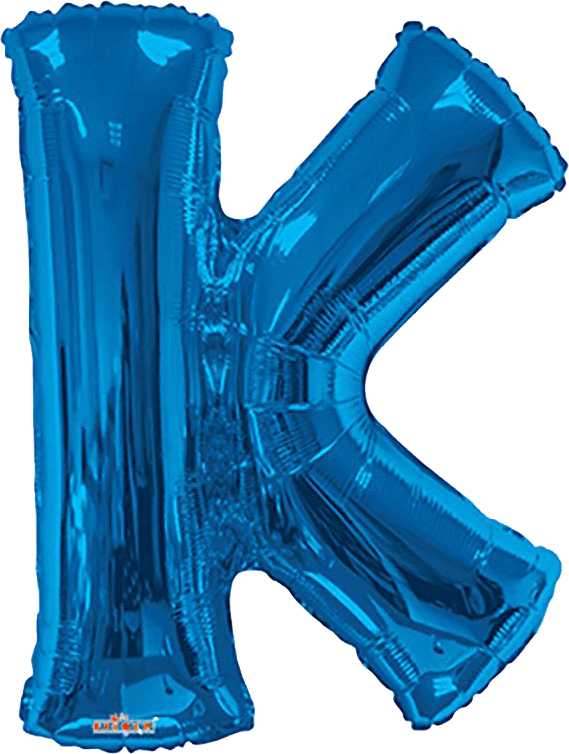 Blue Letter K 34″ Balloon