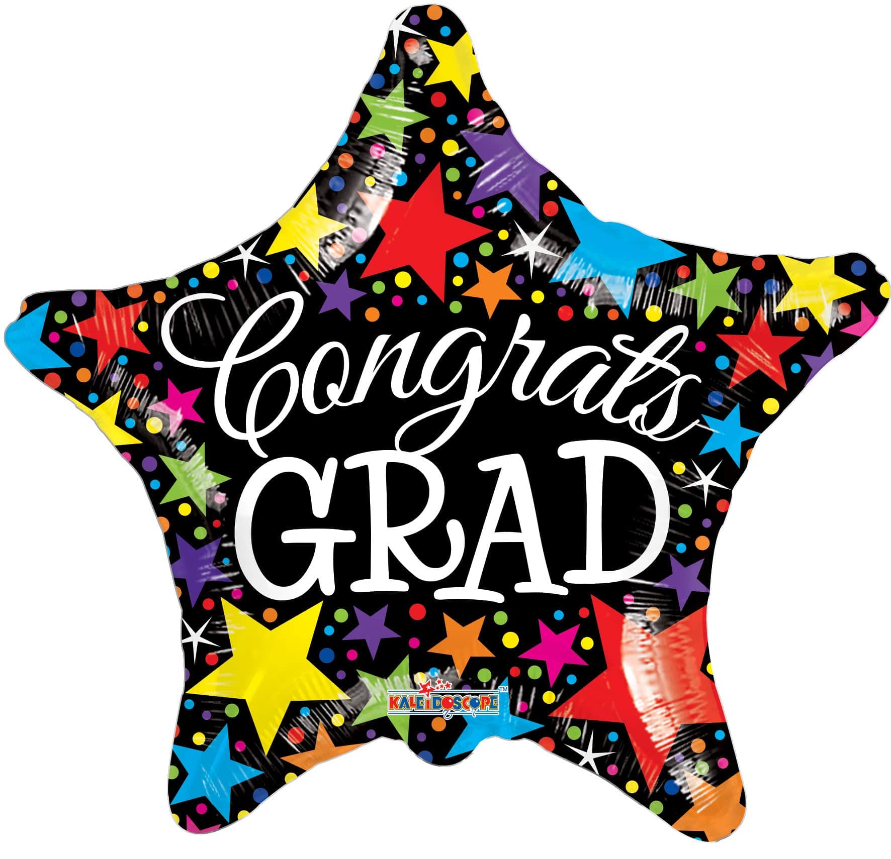 Convergram Mylar & Foil Congrats Grad Star Gellibean 18″ Balloon