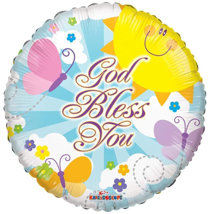 Convergram Mylar & Foil God Bless You 18″ Balloon
