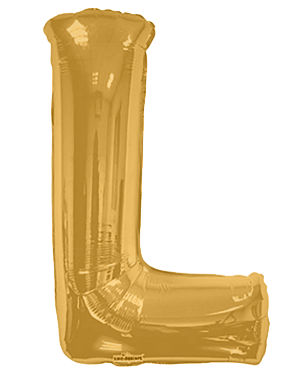 Gold Letter L 34″ Balloon