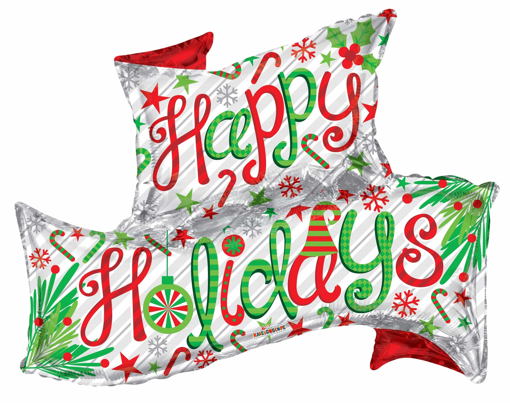 Convergram Mylar & Foil Happy Holidays Banner 36″ Balloon