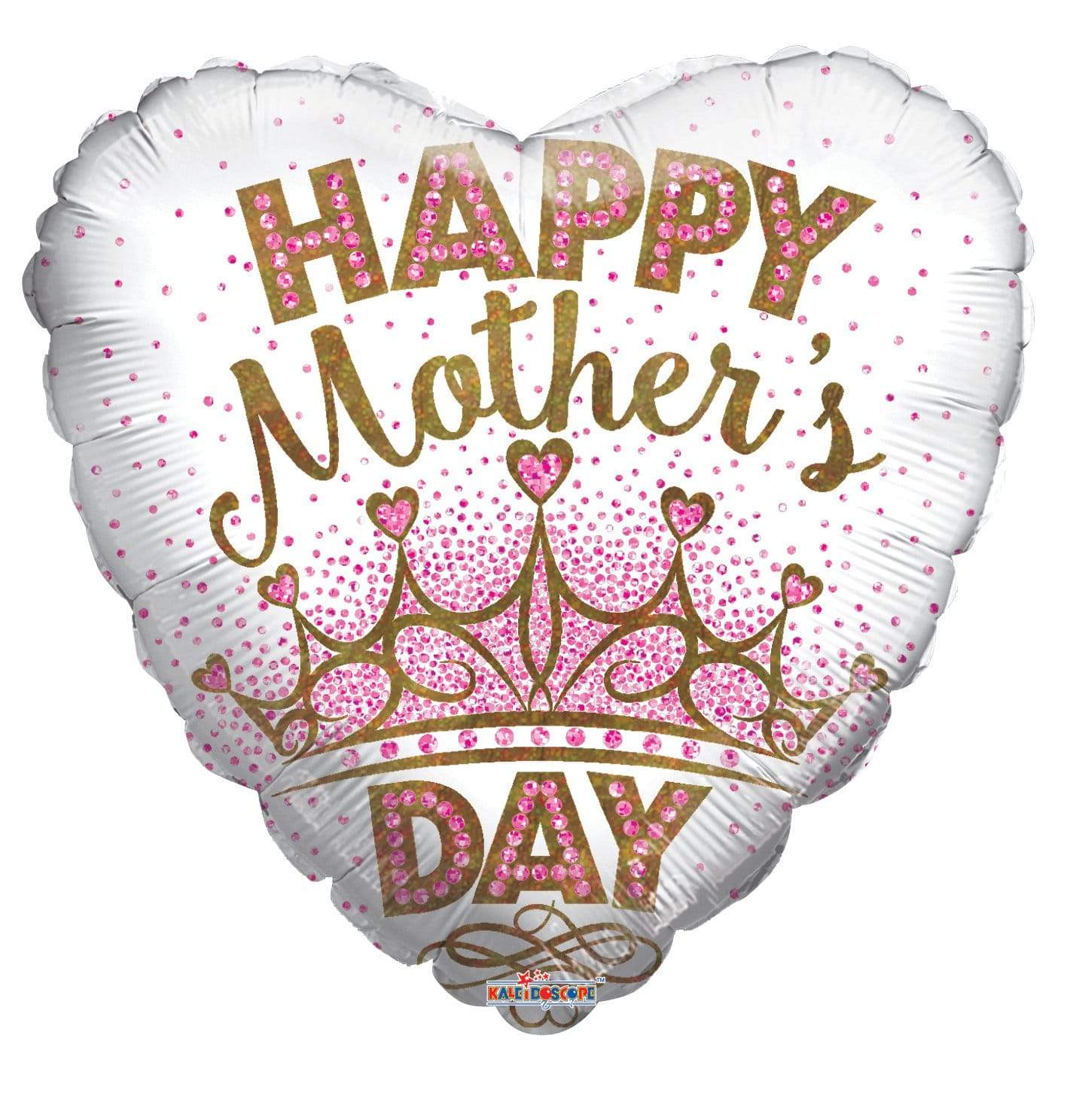 Convergram Mylar & Foil Happy Mother's Day Crown 18″ Balloon