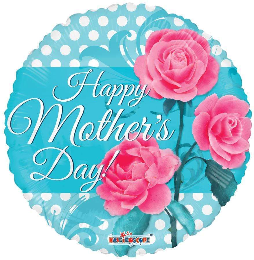 Convergram Mylar & Foil Happy Mother's Day! Roses 18″ Balloon