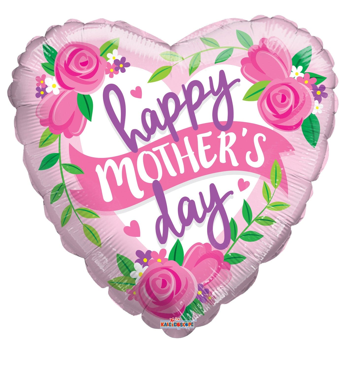 Convergram Mylar & Foil Happy Mother's Day Roses & Banner 18″ Balloon