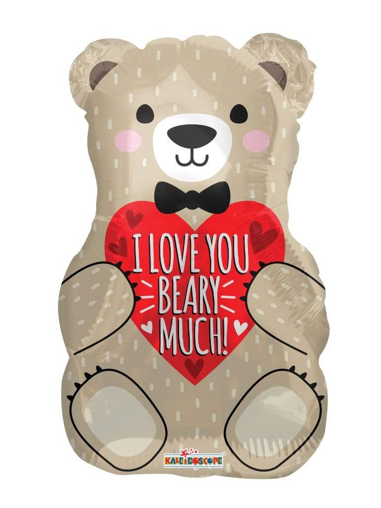 Convergram Mylar & Foil I Love You Beary Much Teddy Bear 18″ Balloon