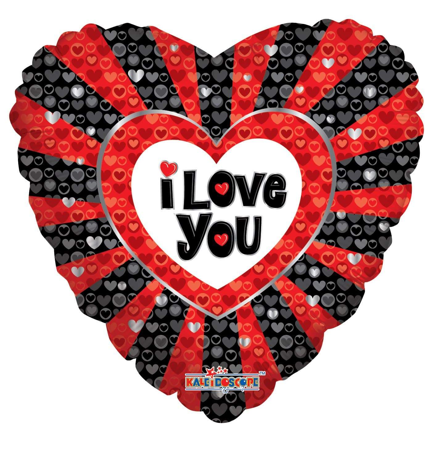 Convergram Mylar & Foil I Love You Lots Of Hearts 18″ Balloons