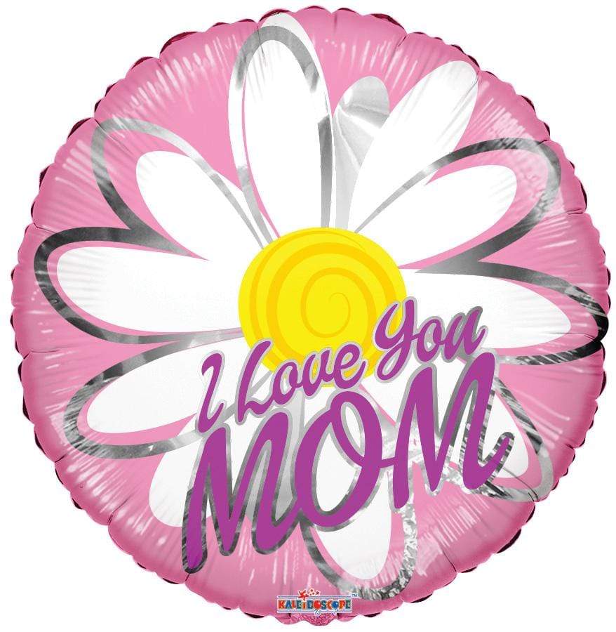 Convergram Mylar & Foil I Love You Mom Daisy 18″ Balloon