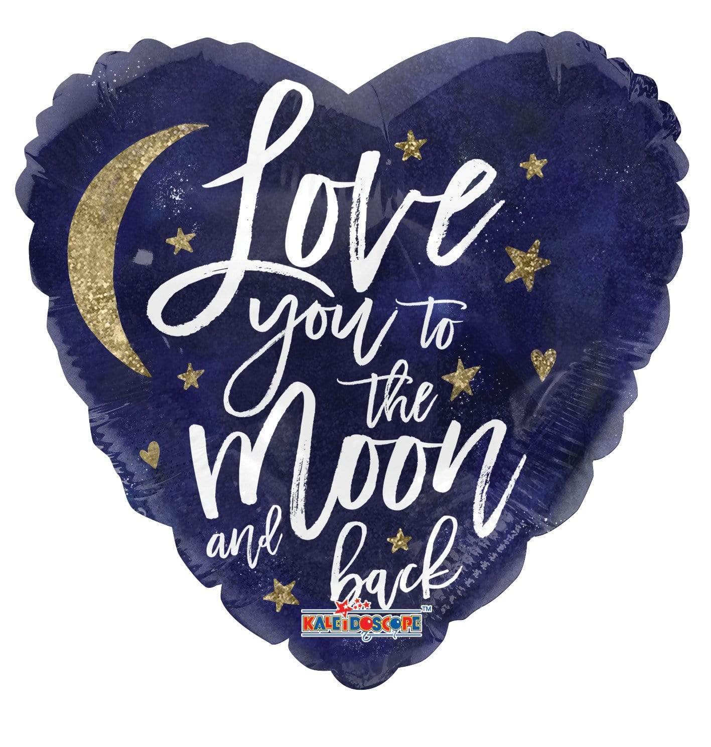 Convergram Mylar & Foil Love You To The Moon 18″ Holographic Balloon