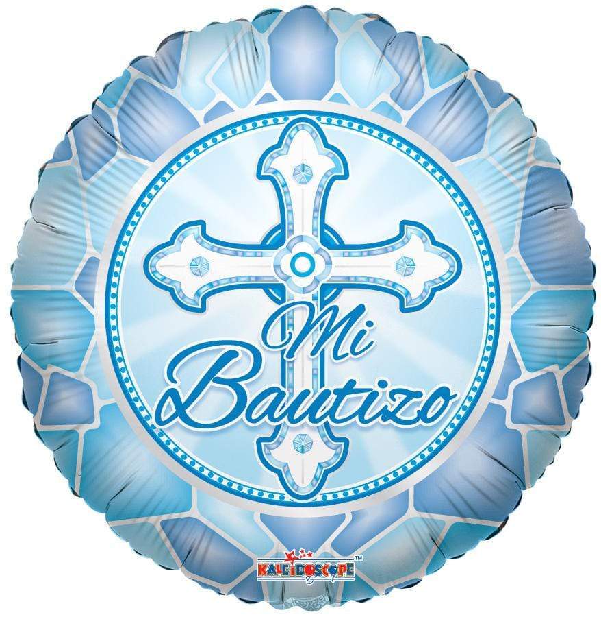 Convergram Mylar & Foil Mi Bautizo Azul 18″ Balloon