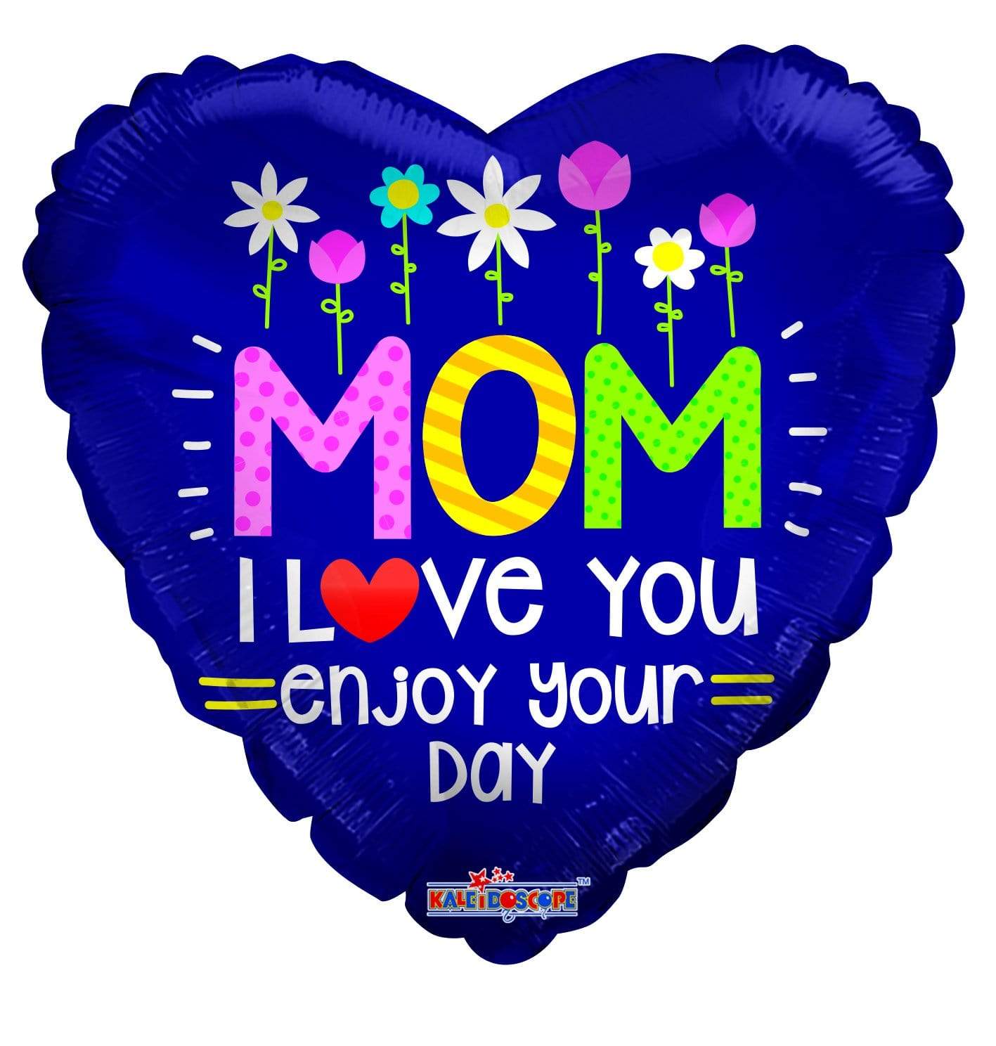 Convergram Mylar & Foil Mom I Love You Enjoy Your Day 18″ Balloon