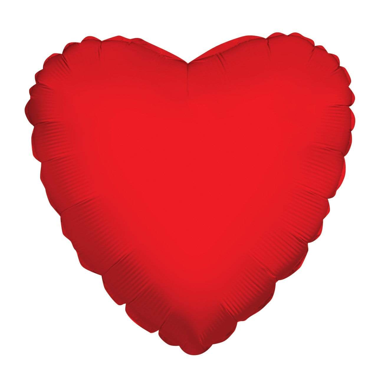 Convergram Mylar & Foil Red Heart with Attached Ribbon 17″ Balloons (40 count)