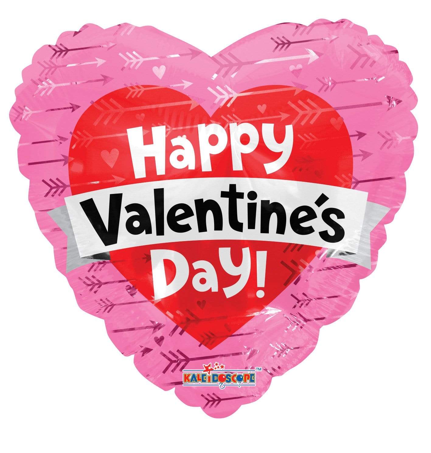 Convergram Mylar & Foil Valentine’s Heart With Banner & Arrows