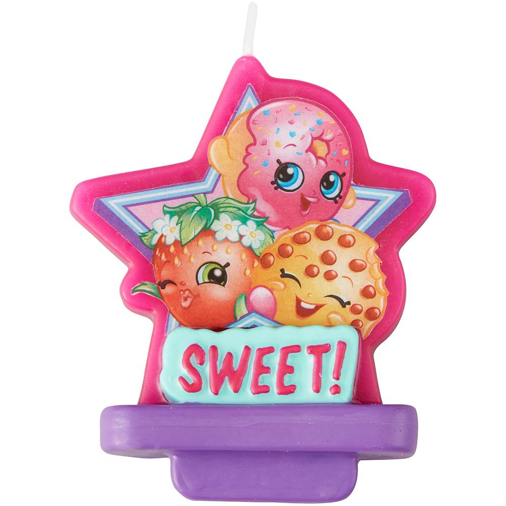 Convergram Party Supplies Shopkins Birthday Candle Star Holographic