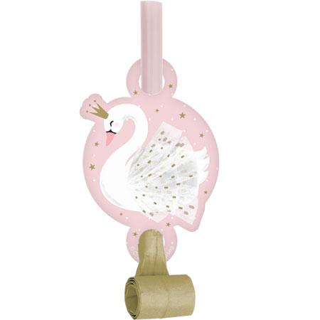 Convergram Party Supplies Swan Party Blowouts (8 count)