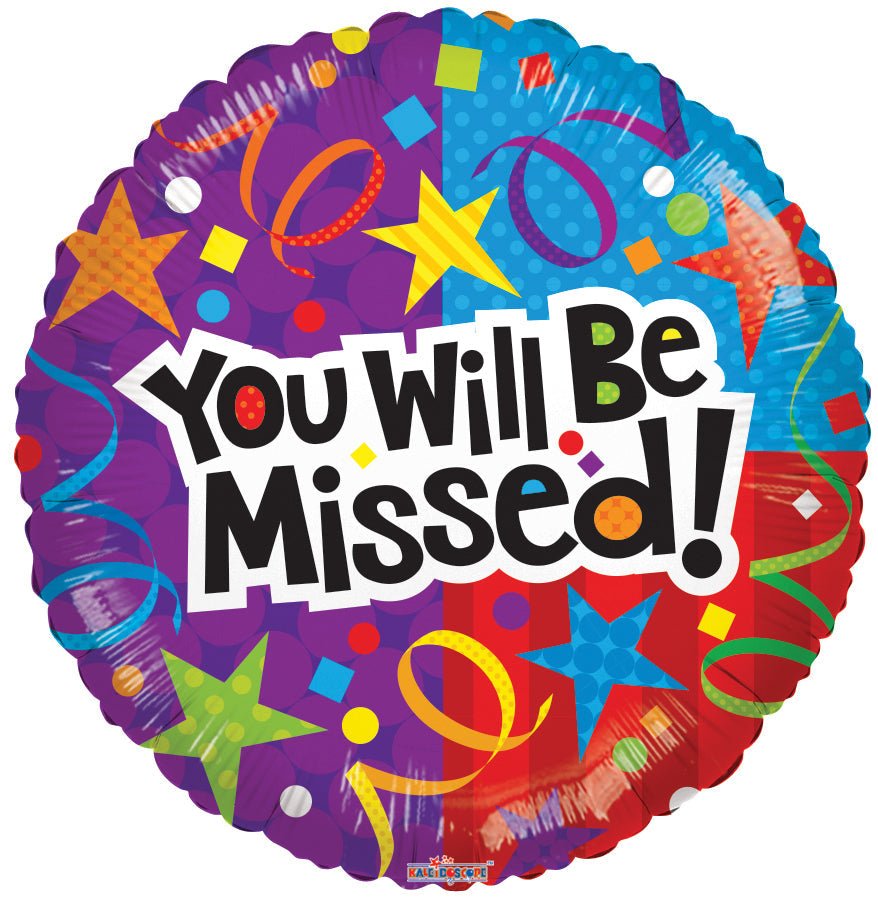 18" You Will Be Missed Balloon - Conver USA