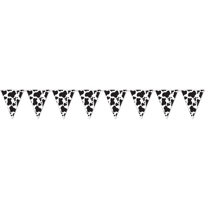 Cow Print Pennant Banner by Beistle from Instaballoons