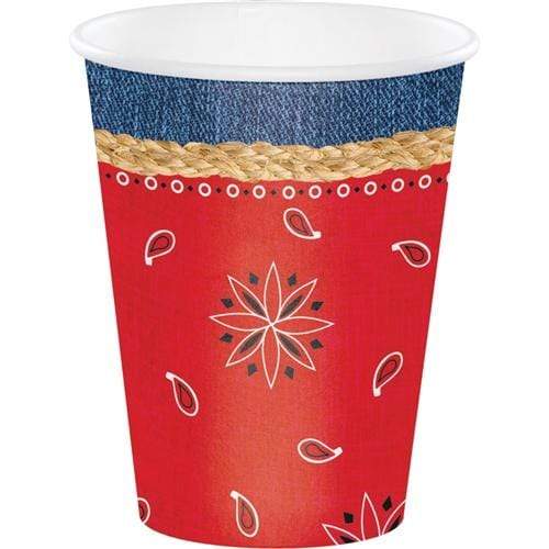 Creative Converting Party Supplies Bandanarama 12oz Cups (8 count)