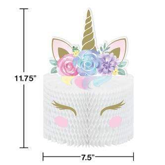 Creative Converting Party Supplies Unicorn Baby Honeycomb Centerpiece