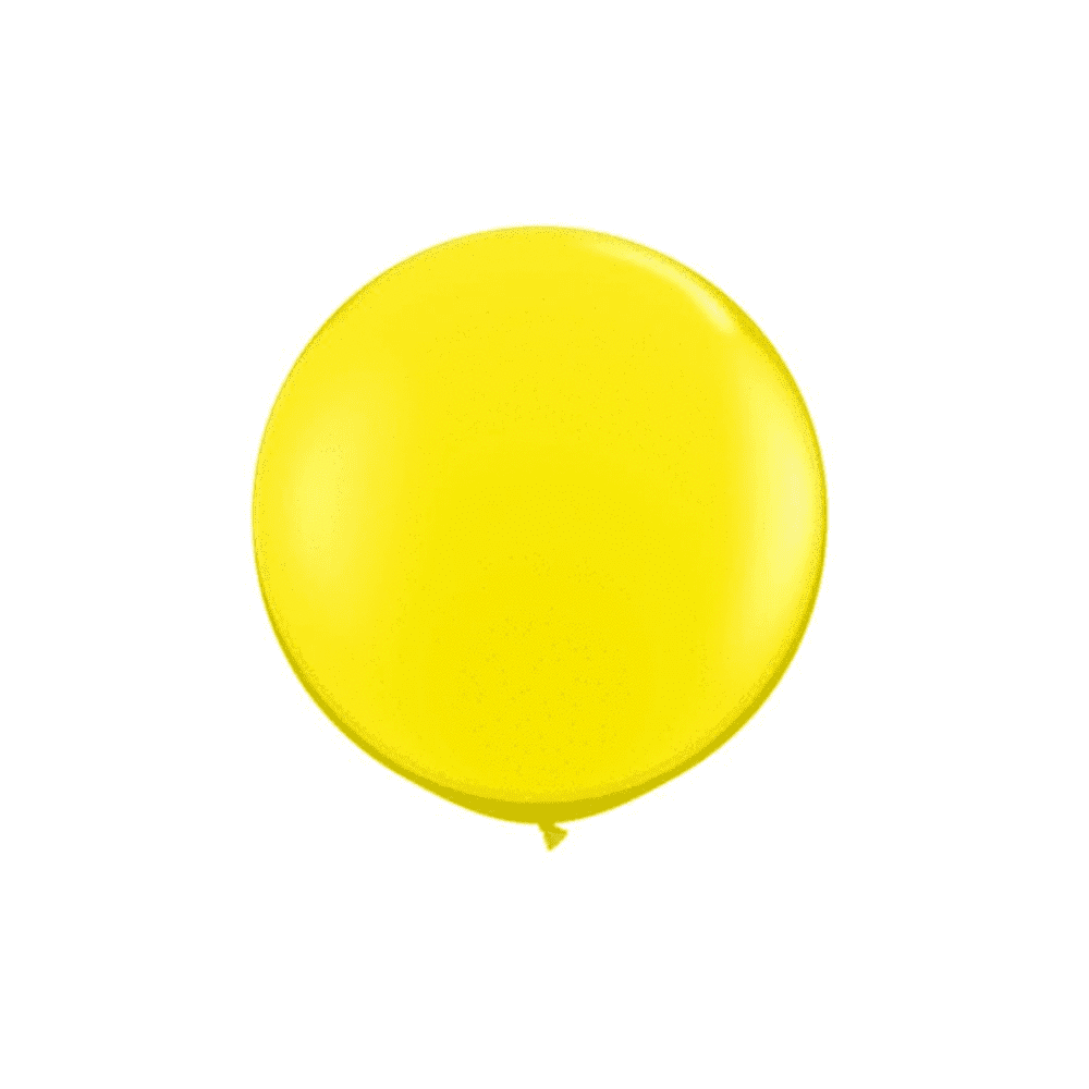 Canary Yellow Celebrity/Decorator 36″ Spherical Latex Balloons (10)
