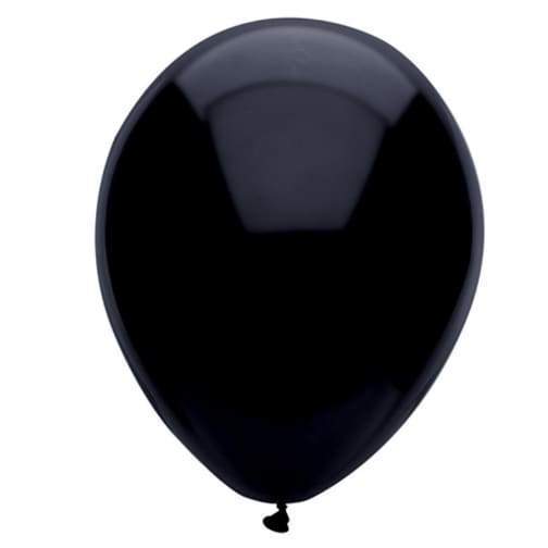 Midnight Black Celebrity/Decorator 5″ Latex Balloons (144)