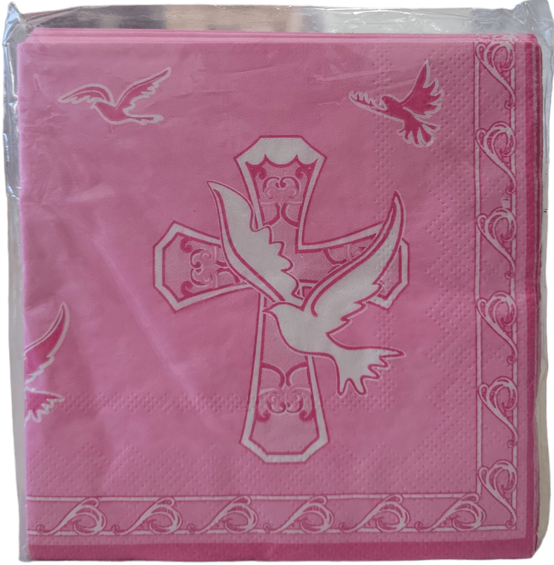 Napkins - Cross Pink (16ct)