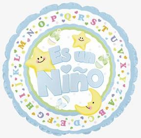CTI Es Un Niño Estrellas & Luna 18″ Balloon