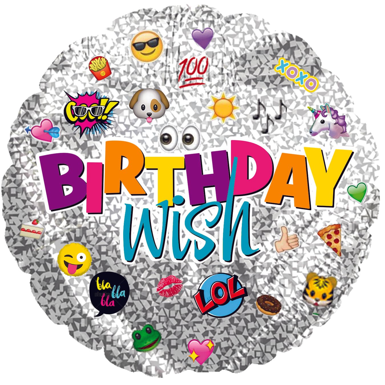 CTI Mylar & Foil Birthday Wish 9″ Balloon
