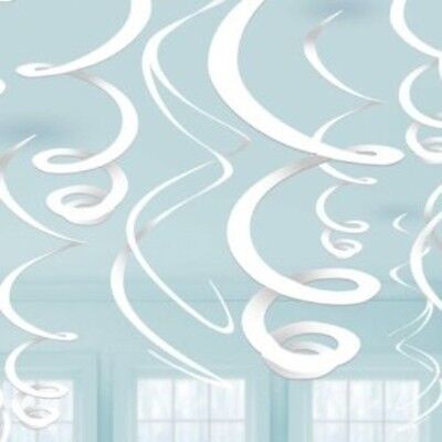 Deco Swirls - PL White by Amscan from Instaballoons