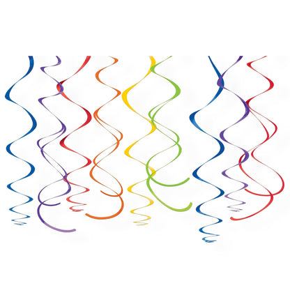 Deco Swirls - Rainbow by Amscan from Instaballoons