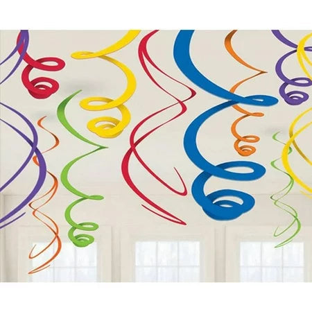 Deco Swirls - Rainbow by Amscan from Instaballoons