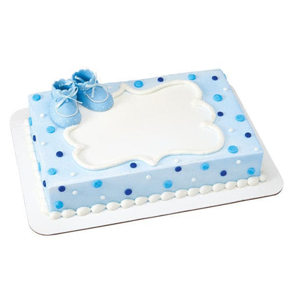 DecoPac Blue Baby Booties Cake Kit