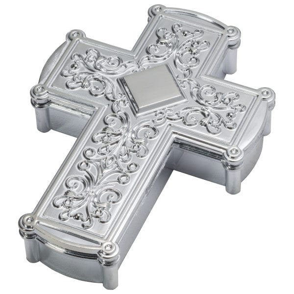 DecoPac Mylar & Foil Silver Cross Cake Kit