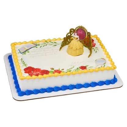 DecoPac Party Supplies Belle Beautiful Rose Cake Kit Metal Balloon