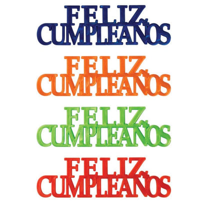 DecoPac Party Supplies Feliz Cumpleaños Script Cake Kit (48 count)