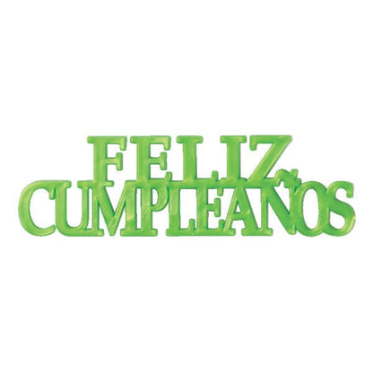 DecoPac Party Supplies Feliz Cumpleaños Script Cake Kit (48 count)