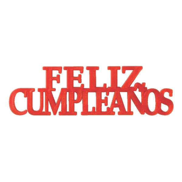 DecoPac Party Supplies Feliz Cumpleaños Script Cake Kit (48 count)