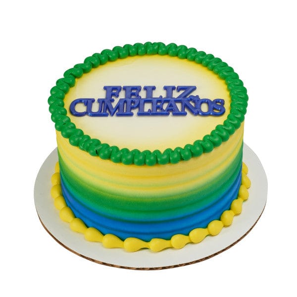 DecoPac Party Supplies Feliz Cumpleaños Script Cake Kit (48 count)